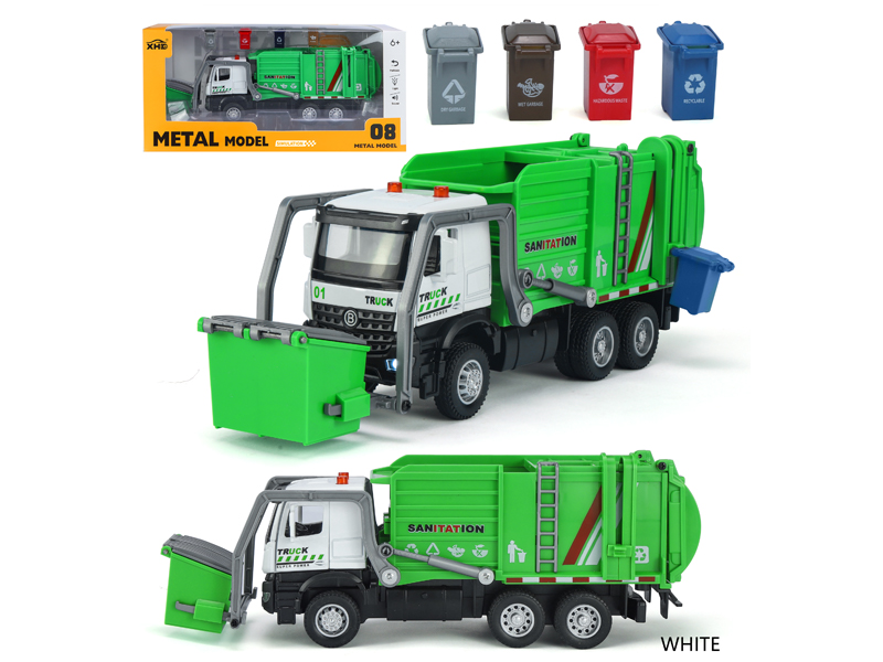 Pull Back Urban Sanitation Vehicle With Sound And Light