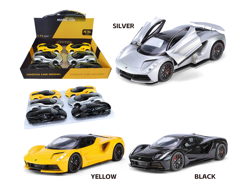 1:24 Alloy Pull Back Lotus Evija With Sound And Light(6PCS)