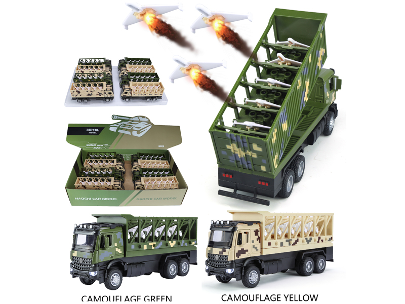 Alloy Pull Back Drone Launch Vehicle With Sound And Light(8PCS)