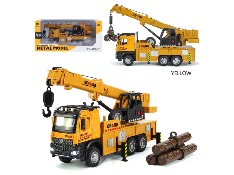 Alloy Pull Back Engineering Crane With Sound And Light