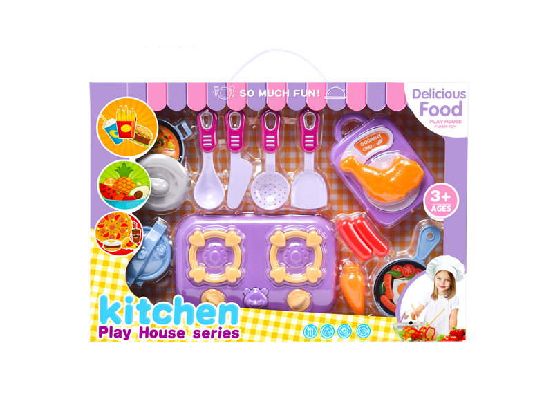Kitchen Utensils And Food Set