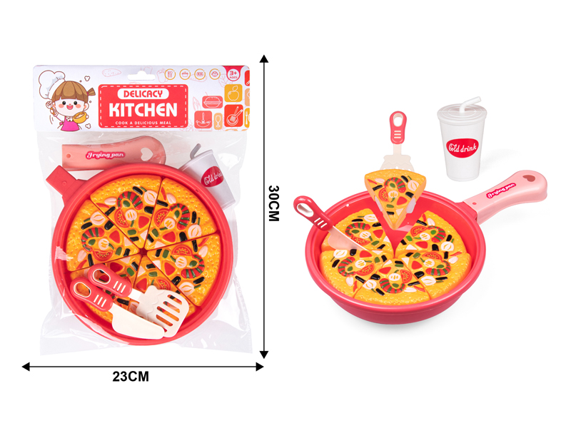 Cutting Pizza Pan Kitchen