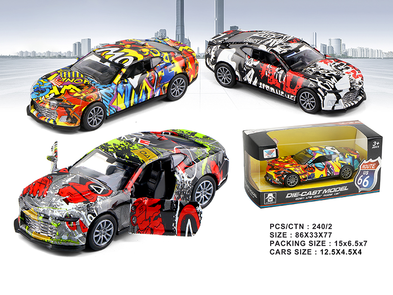 1:32 Pull Back Open The Door Alloy Car Model Chevrolet(1PCS)