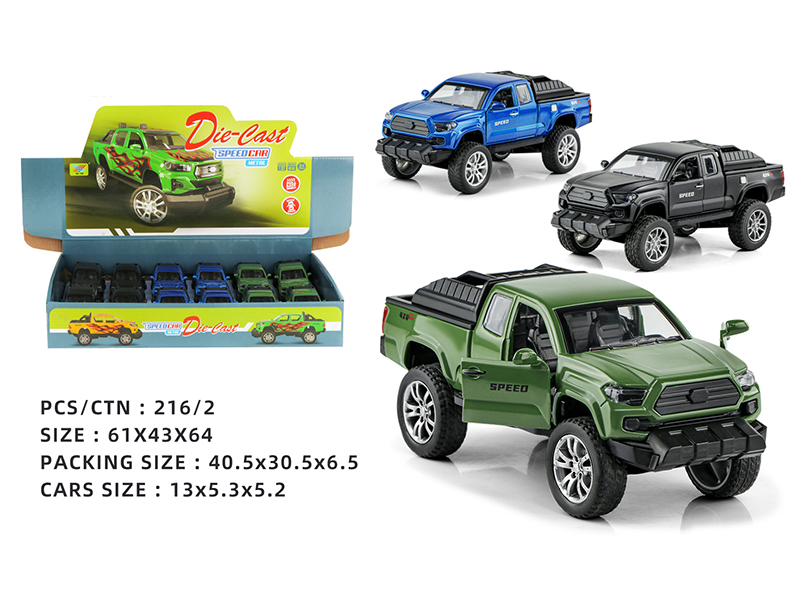 1:32 Pull Back Open The Door Alloy Car Model Tacoma Pickup(12PCS)