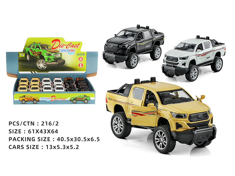 1:32 Pull Back Open The Door Alloy Car Model Hilux(12PCS)