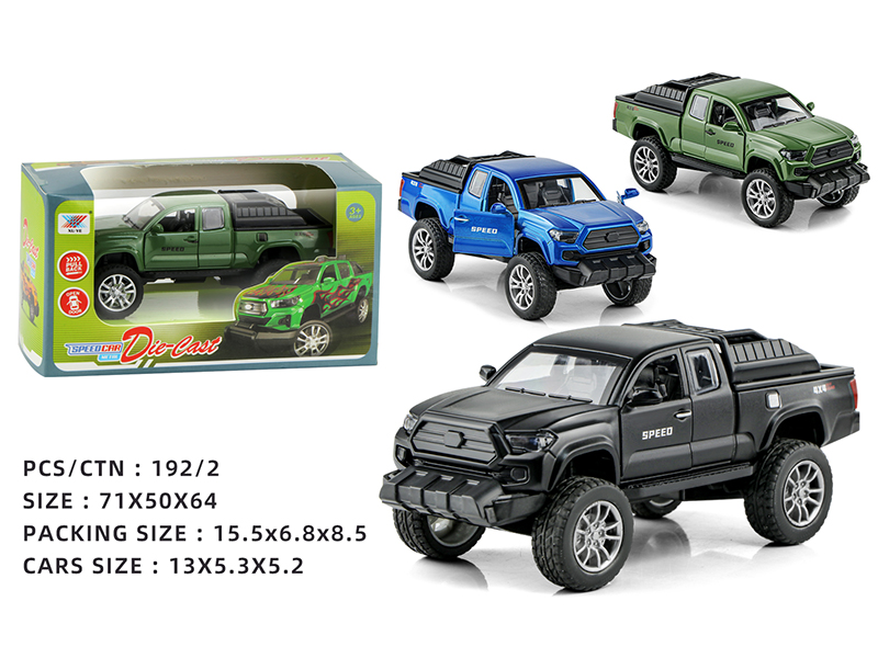 1:32 Pull Back Open The Door Alloy Car Model Tacoma Pickup(1PCS)