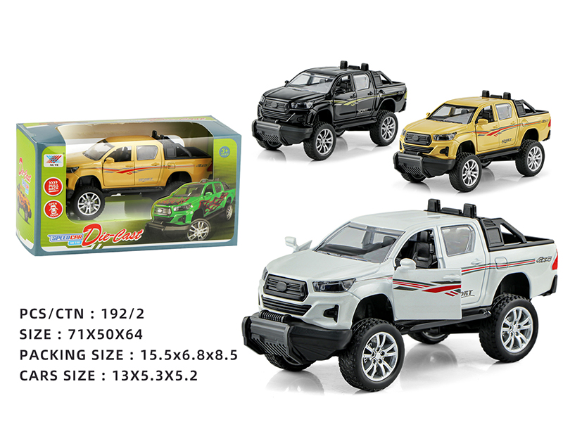 1:32 Pull Back Open The Door Alloy Car Model Hilux(1PCS)