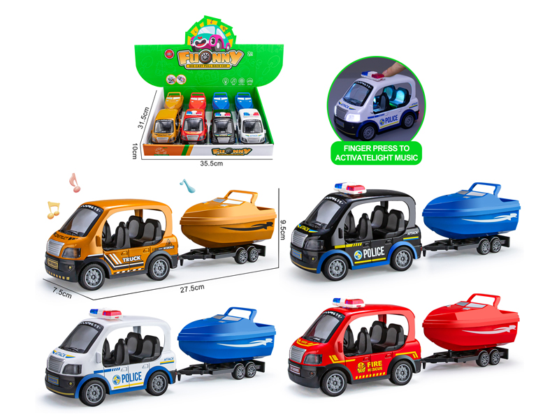 Alloy Q-Version Car 4PCS