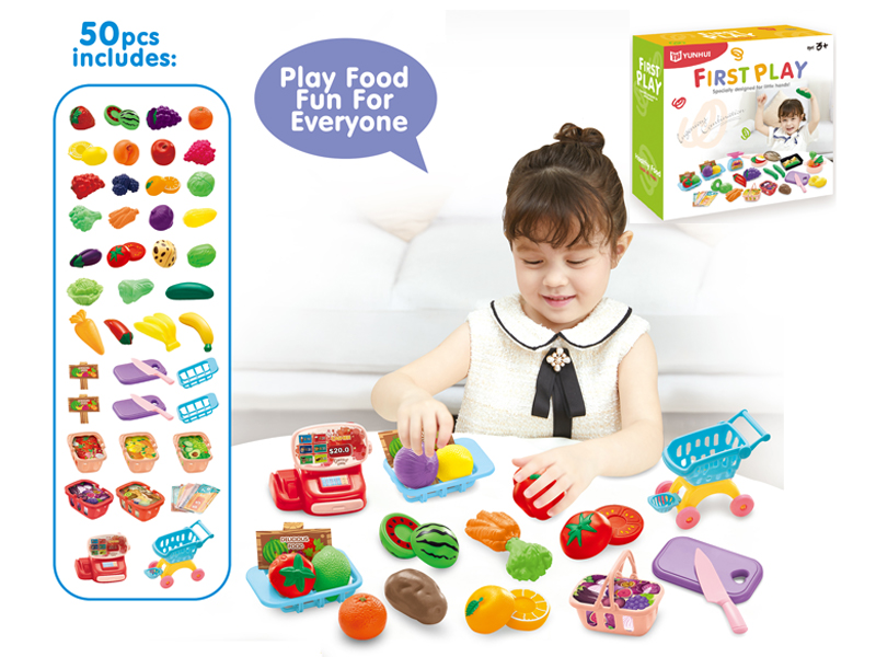 50PCS Cutting Fruit Mini Shop Set