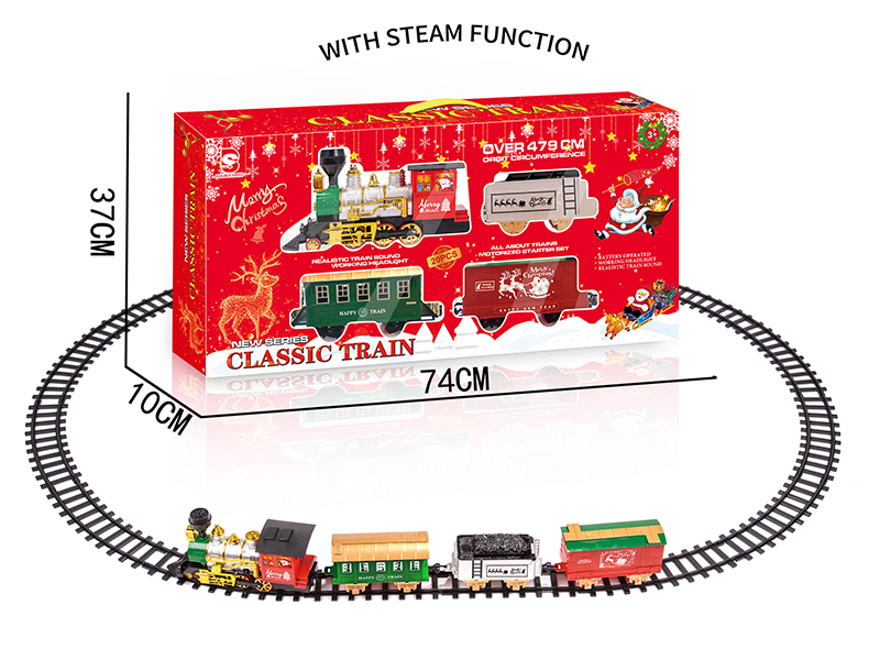B/O Steam Christmas Rail Train(Light & Music)