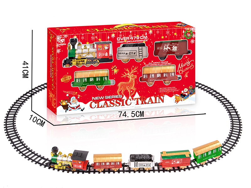 B/O Steam Christmas Rail Train(Light & Music)