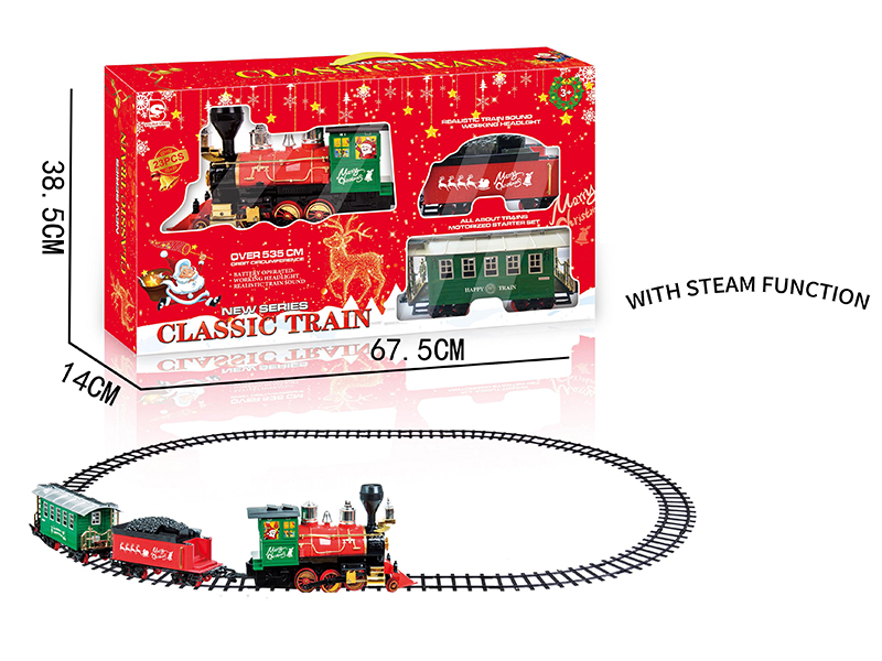 B/O Steam Christmas Rail Train(Light & Music)
