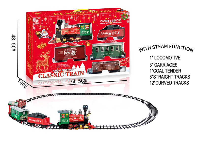 B/O Steam Christmas Rail Train(Light & Music)