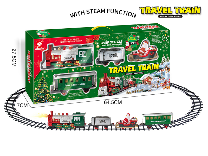 B/O Steam Santa Claus Rail Train(Light & Music)