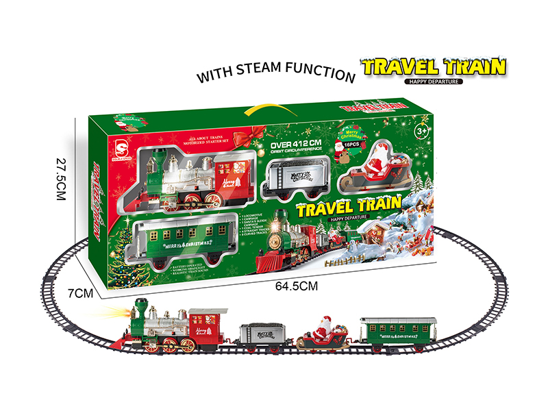 B/O Steam Santa Claus Rail Train(Light & Music)