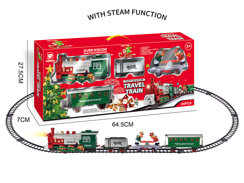 B/O Steam Santa Claus Rail Train(Light & Music)