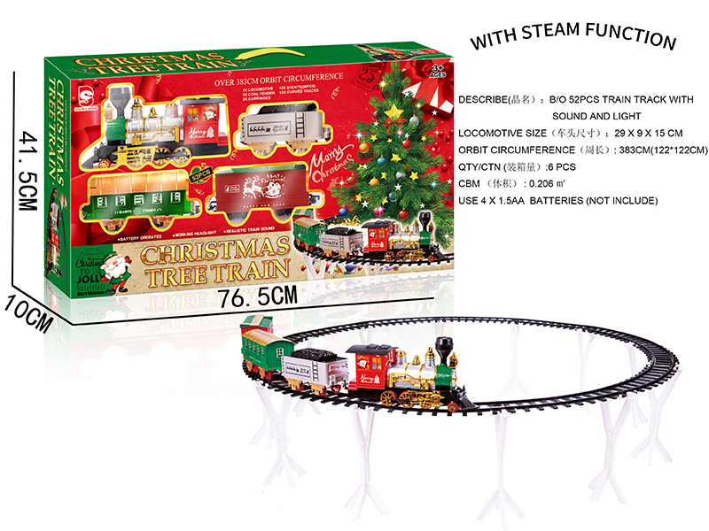 B/O Steam Christmas Rail Train(Light & Music)