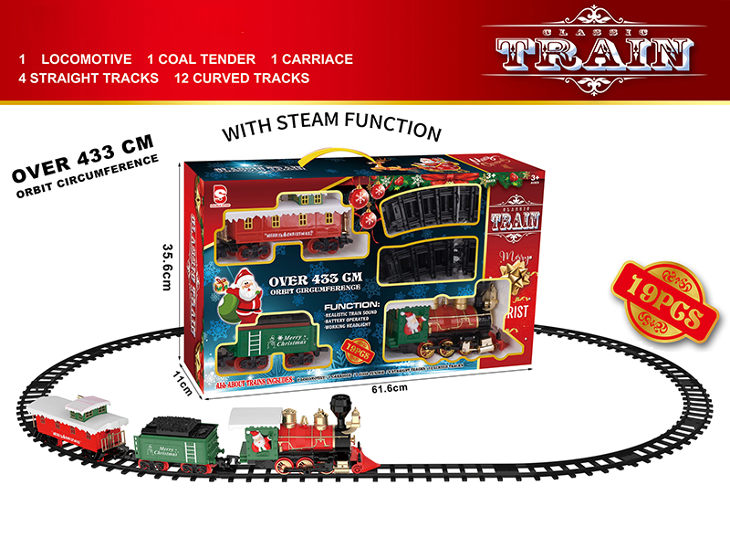 B/O Steam Christmas Rail Train(Light & Music)