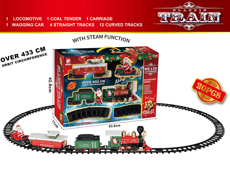 B/O Steam Christmas Rail Train(Light & Music)