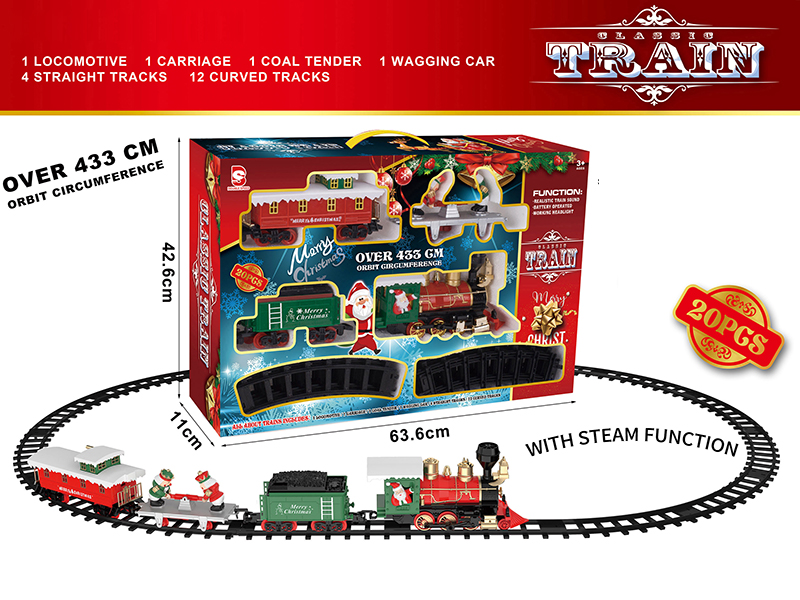 B/O Steam Christmas Rail Train(Light & Music)