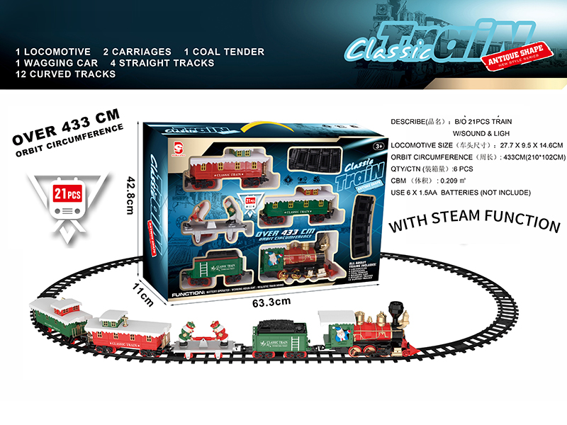 B/O Steam Rail Train(Light & Music)