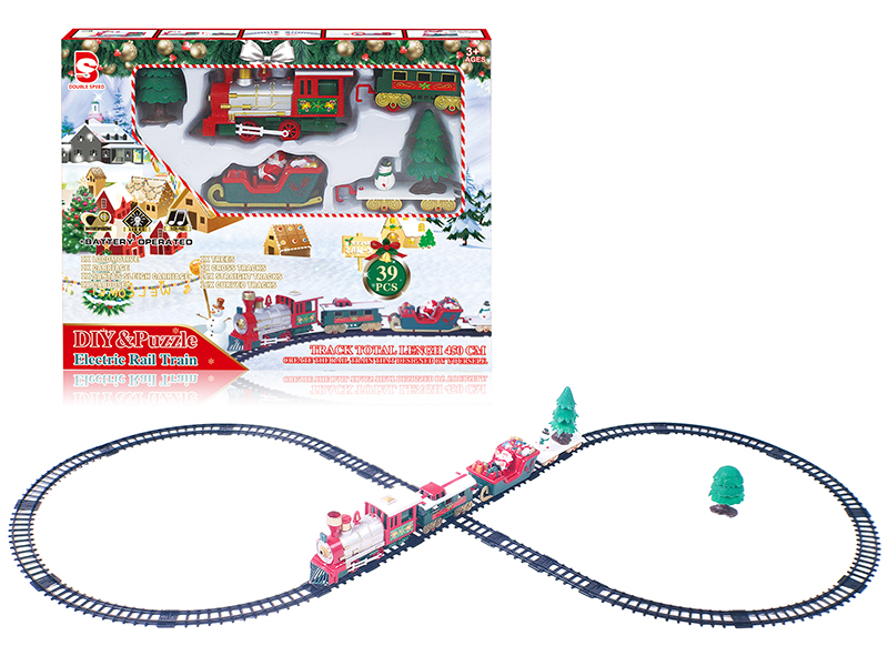 DIY B/O Christmas Rail Train(Music)