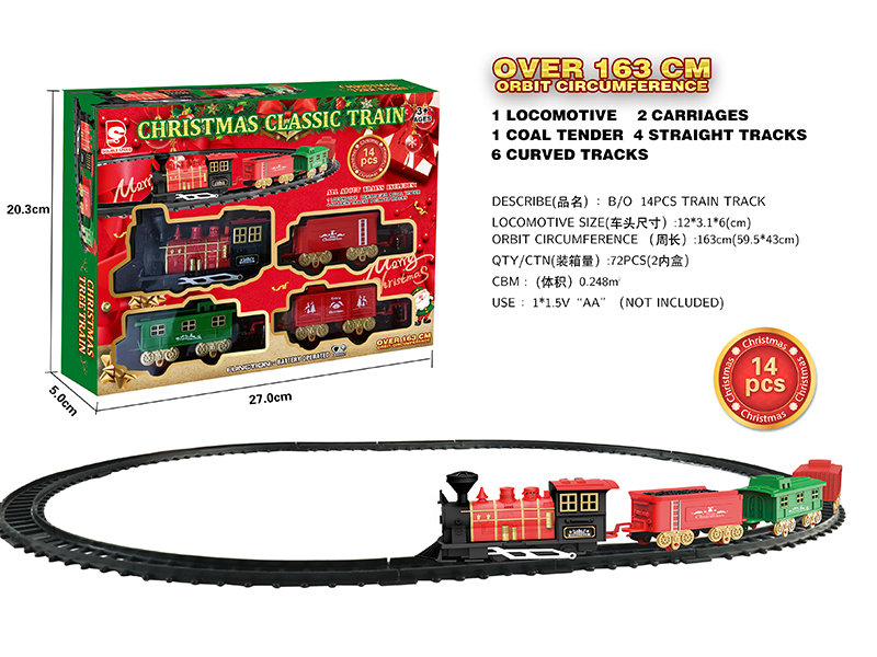 B/O Christmas Rail Train(Without Light And Music)