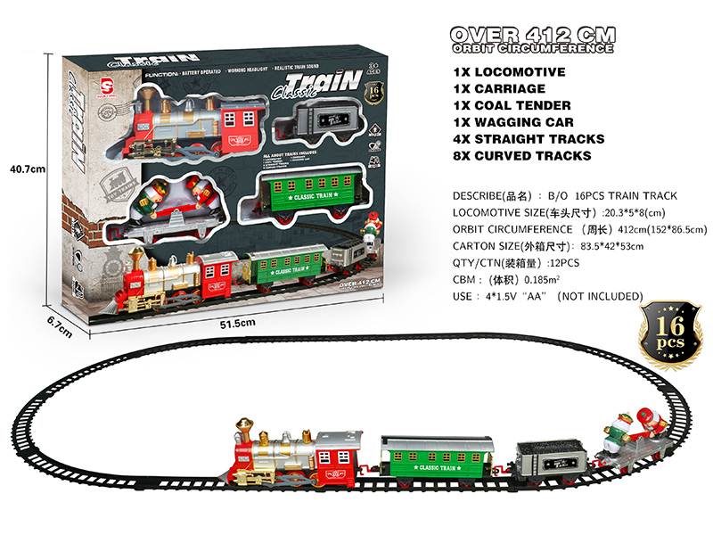 B/O Rail Train With Lights And Sound
