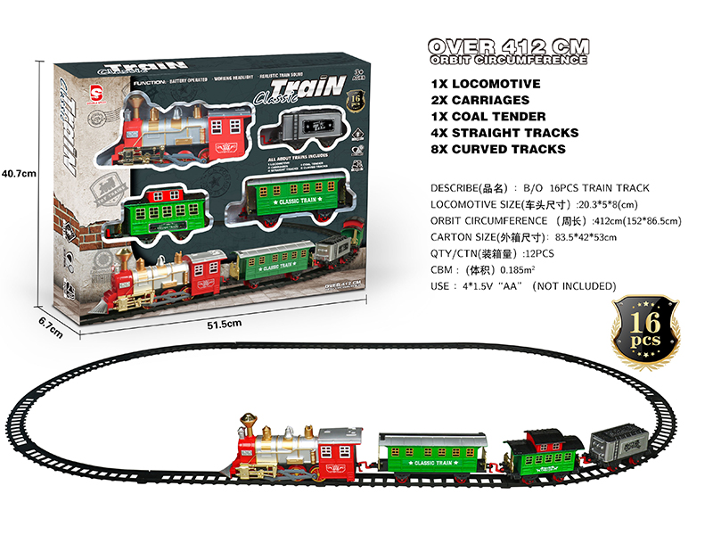 B/O Rail Train With Lights And Sound