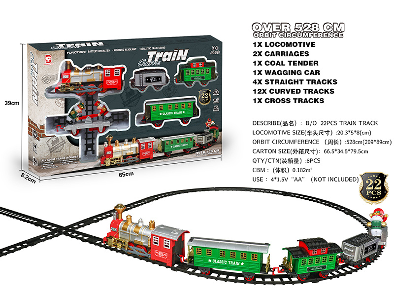 B/O Rail Train With Lights And Sound