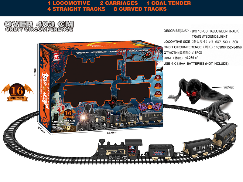 B/O Hallowmas Rail Train With Lights And Sound