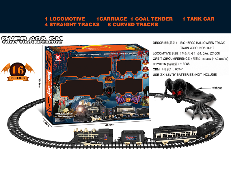 B/O Hallowmas Rail Train With Lights And Sound