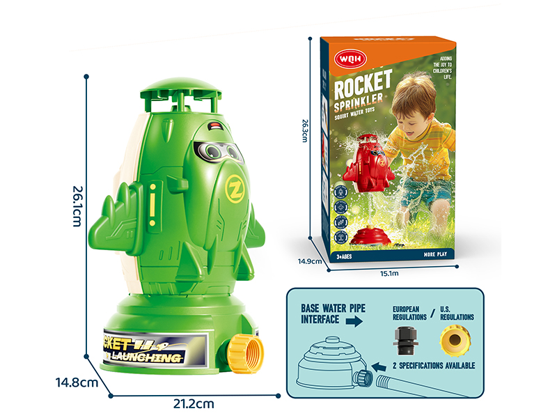 Rocket Sprinkler Squirt Water Toys(Green)