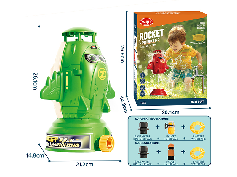 Rocket Sprinkler Squirt Water Toys(Green)