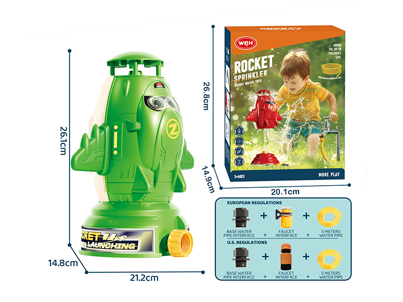 Rocket Sprinkler Squirt Water Toys(Green)
