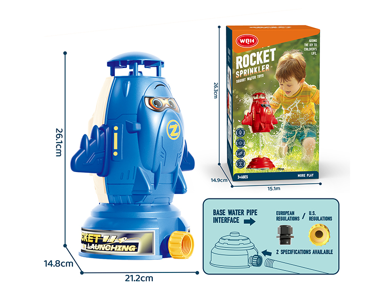 Rocket Sprinkler Squirt Water Toys(Blue)