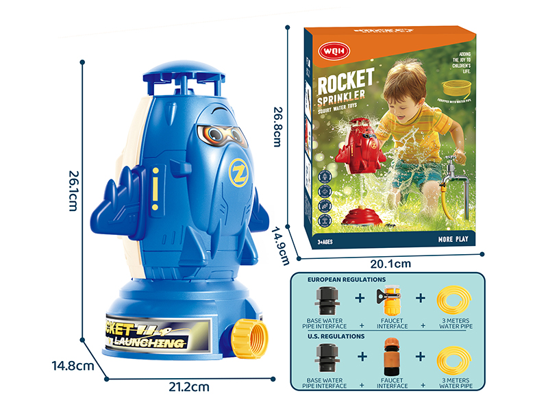 Rocket Sprinkler Squirt Water Toys(Blue)