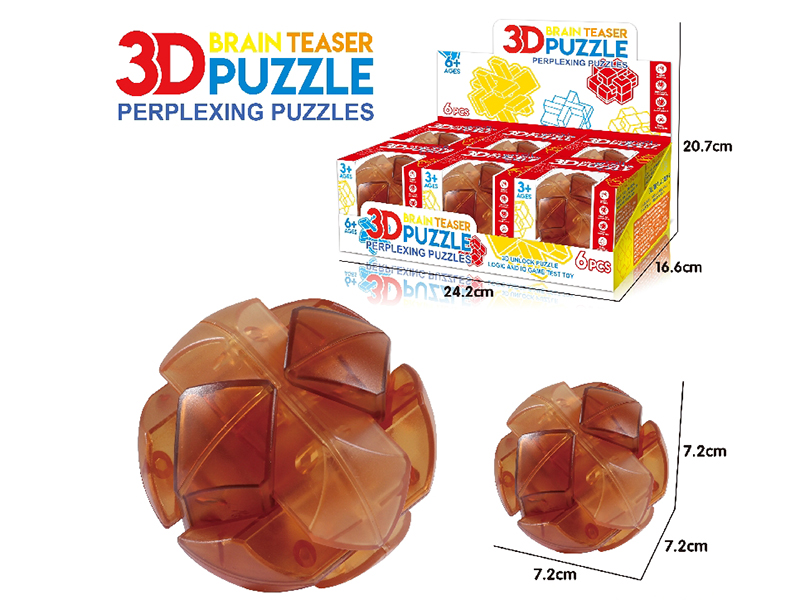 3D Puzzle Kongming Lock 6pcs