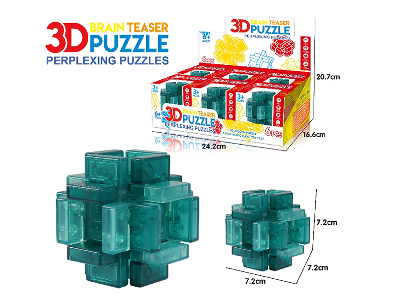 3D Puzzle Kongming Lock 6pcs
