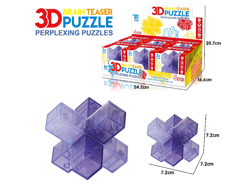 3D Puzzle Kongming Lock 6pcs