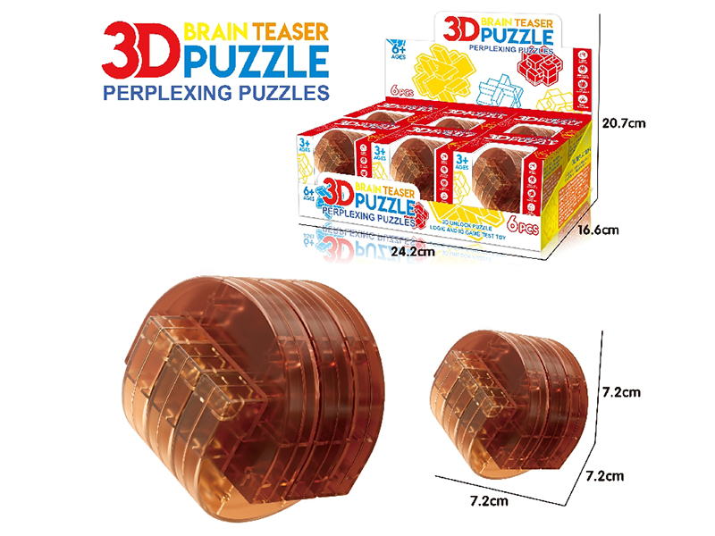 3D Puzzle Kongming Lock 6pcs