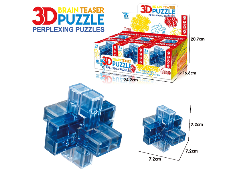 3D Puzzle Kongming Lock 6pcs