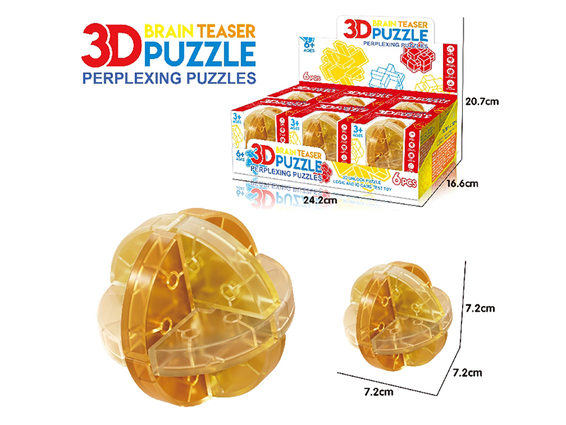 3D Puzzle Kongming Lock 6pcs
