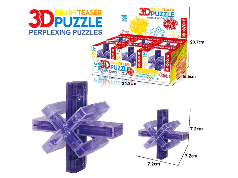 3D Puzzle Kongming Lock 6pcs
