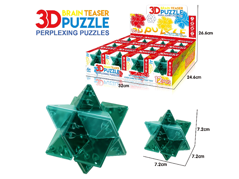 3D Puzzle Kongming Lock 12pcs