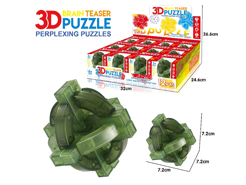 3D Puzzle Kongming Lock 12pcs