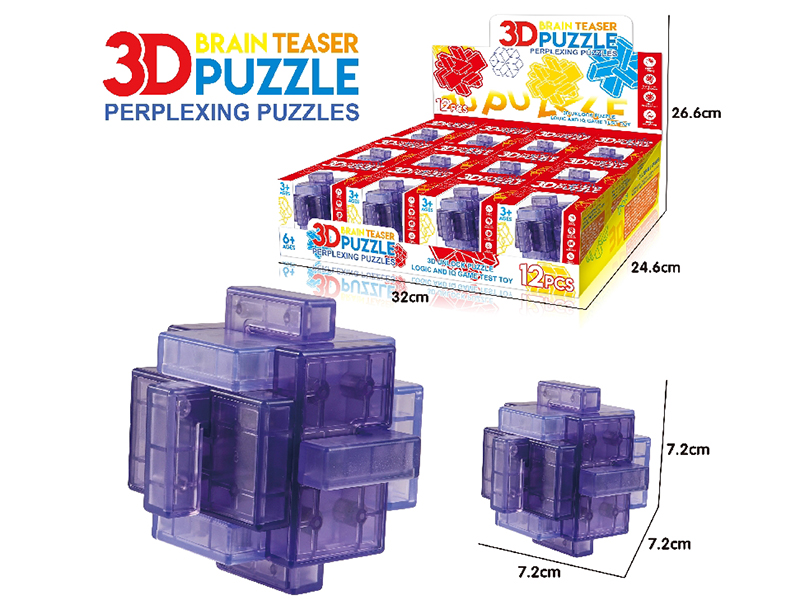 3D Puzzle Kongming Lock 12pcs