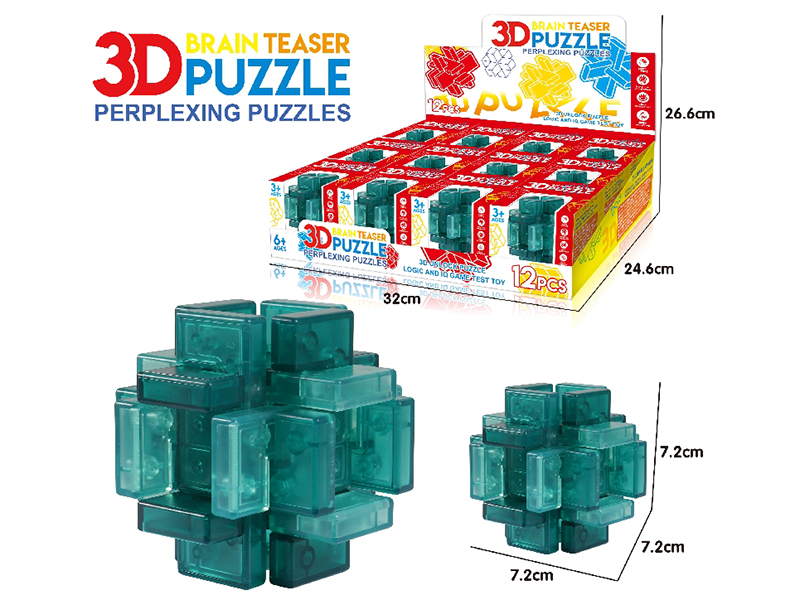 3D Puzzle Kongming Lock 12pcs