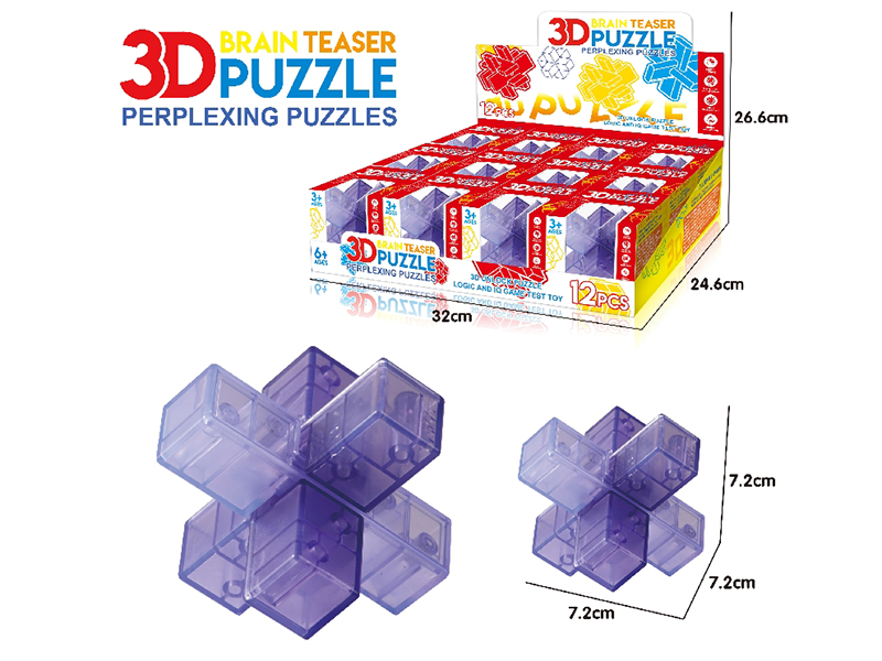 3D Puzzle Kongming Lock 12pcs