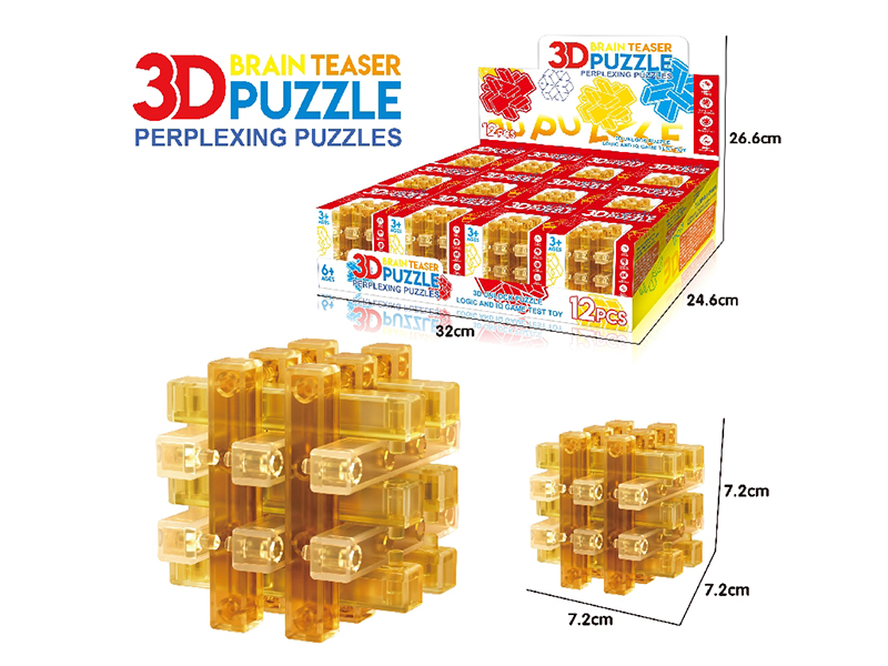3D Puzzle Kongming Lock 12pcs